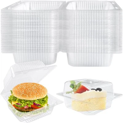 8oz - 48 oz Clear Pet Plastic Cake Box grossist