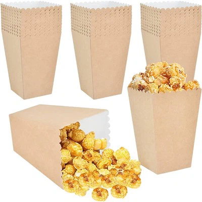 Kraft popcorn lådor